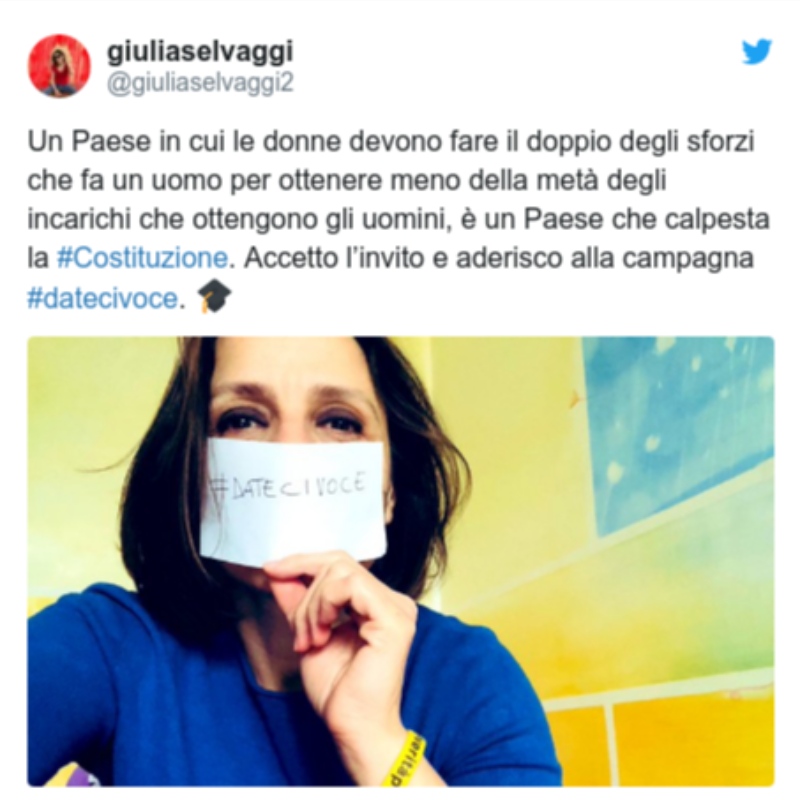Dateci Voce: Italienische Frauen fordern Stimme im Covid-19-Kampf