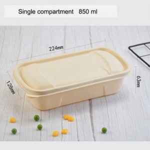 Umweltfreundliche Maisstärkeverpackung für Lebensmittelverpackungen abbaubare Lunchbox, die biologisch abbaubare luftdichte Lebensmittellagerbehälter entfernt
