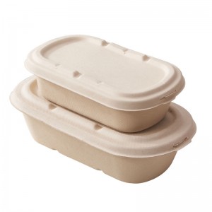 Bioegradable Food Packaging Cornstärkeverpackung Lunch Box Kompostierbare Klemme Take Out Food Container