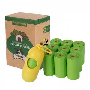 Plastikfreie ganze kompostierbare Einweg-Kotbeutel Biologisch abbaubare Maisstärke-Hundekot-Abfallbeutel Umweltfreundliche Hundekotbeutel