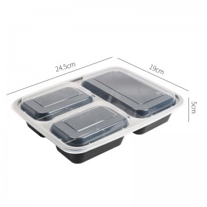Einweg runde PP Kunststoff Lebensmittel Lieferung Behälter Behälter Kunststoff Lagerung Verpackung Lunch Box mit Deckel